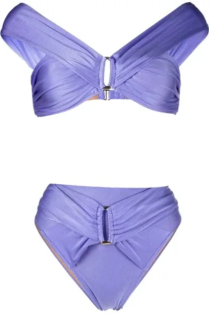 Noire Swimwear Højtaljet bikini med samledetalje