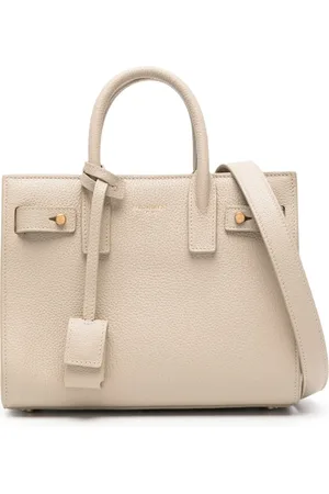 Saint Laurent Lille Sac de Jour totetaske i læder