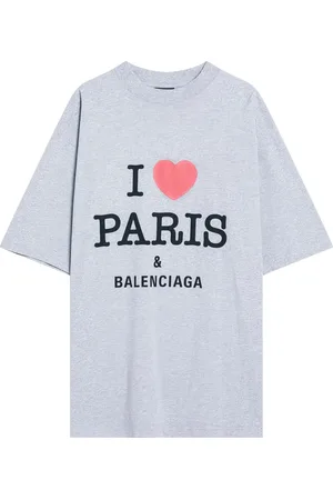 Balenciaga T-shirt med I Love Paris-tryk