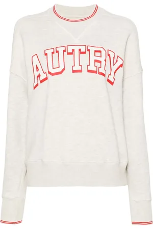 Autry Meleret sweatshirt med logotryk