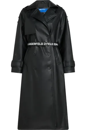 Karl Lagerfeld Trenchcoat i imiteret læder