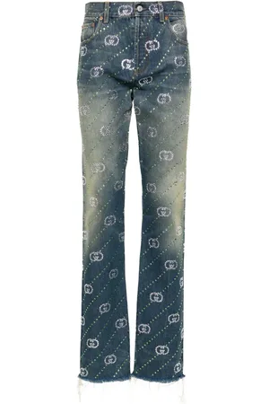 Gucci Interlocking G jeans med lige ben