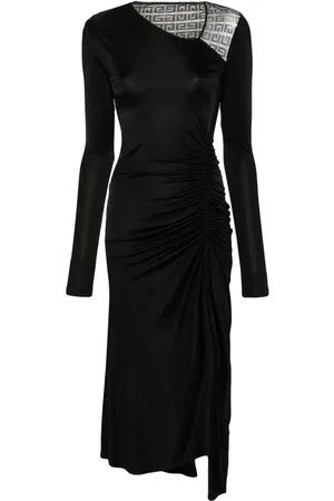 Givenchy Mellemlang asymmetrisk kjole med 4G-blonde