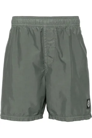 Stone Island Shorts med elastiklinning og kompasapplikation