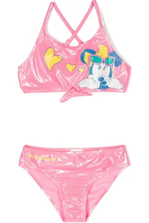 Billieblush Bikini med tegneserietryk og glimmer