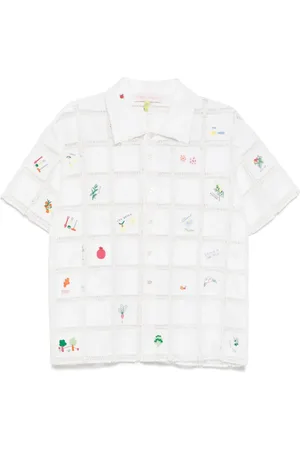 MIRA MIKATI Skjorte med hæklet gitter