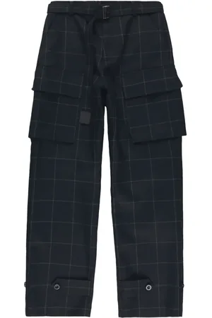 SACAI Windowpane-mønstrede bukser
