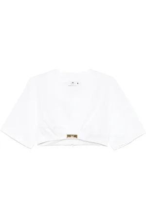 Elisabetta Franchi Bluse med logodetalje