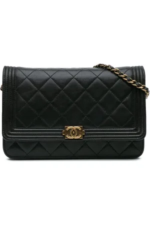 CHANEL Boy crossbody-taske i lammeskind med kæde fra 2014-2015