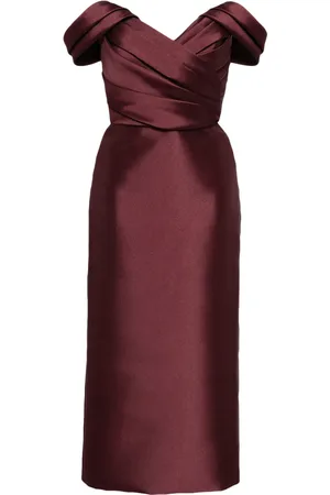 Amsale Kjole med off-the-shoulder-snit