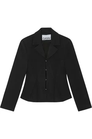 Ganni Blazer med hakrevers