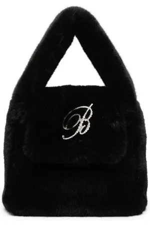 BLUMARINE Tote med tekstureret finish og logobogstaver