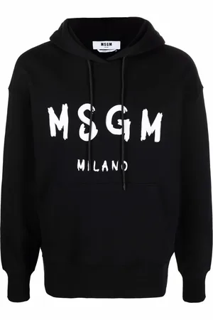 Msgm Langærmet hættetrøje med logotryk