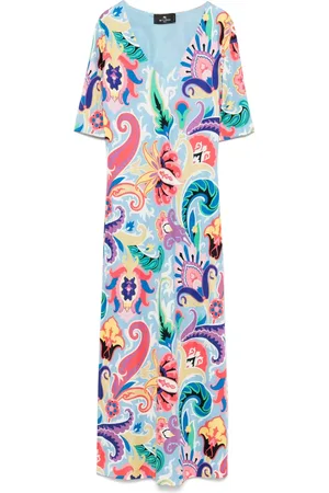 Etro Mellemlang kjole med paisleytryk