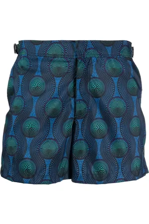 OZWALD BOATENG Badeshorts med mosaiktryk