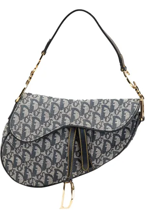 Dior Diorissimo Saddle skuldertaske i lærred fra 2003
