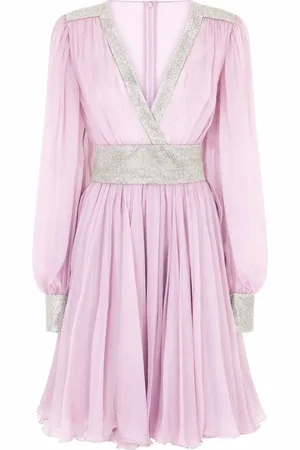 Dolce & Gabbana Kjole i chiffon med V-hals