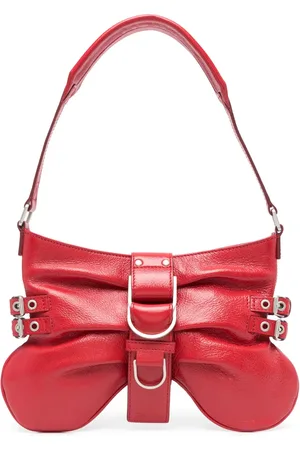 BLUMARINE Butterfly skuldertaske i læder