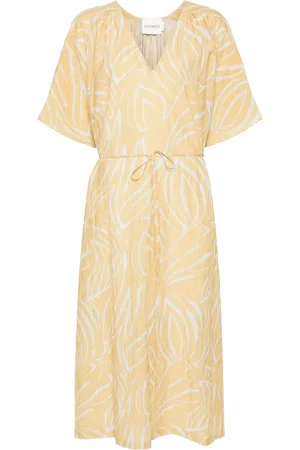 Closed Blomstret maxi-kjole med V-hals