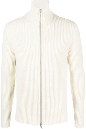 Jil Sander Cardigan med høj hals og lynlås