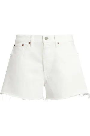 Ralph Lauren Denimshorts med frynser