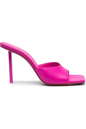 Amina Muaddi Laura 95mm mules i læder