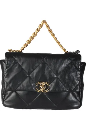 CHANEL Stor quiltet skuldertaske med flaplukning