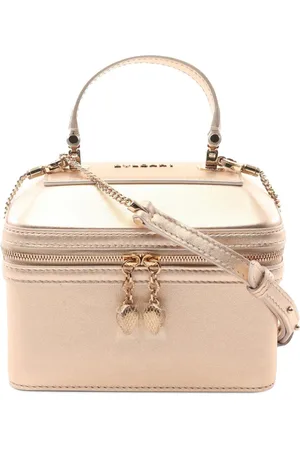 Bvlgari Metallisk satchel-taske i læder fra 2000-2024