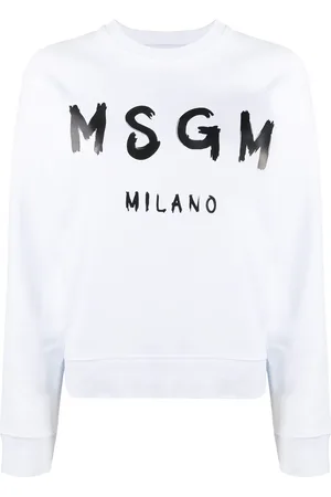 Msgm Sweatshirt med raglanærmer og logotryk