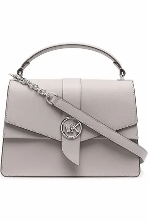 Michael Kors Greenwich satchel-taske i læder