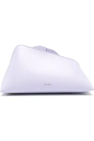 The Attico 8.30pm clutch i læder med logotryk