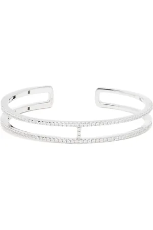 APM Monaco Pavéfattet Double Line armbånd