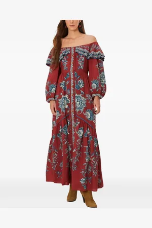 Farm Rio Off-shoulder maxi dress