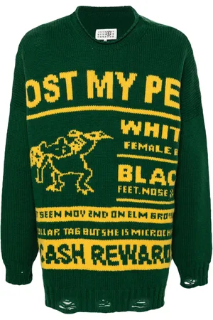 Maison Margiela Intarsiastrikket sweater