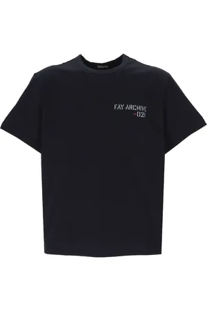 FAY T-shirt med logotryk