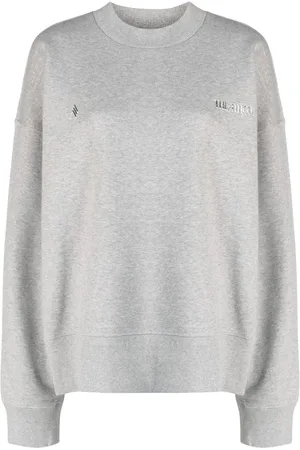 The Attico Sweatshirt med sænket skulder og logoapplikation