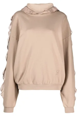 BLUMARINE Hættetrøje med flæser