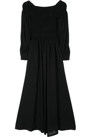 Max Mara Lang kjole med smock-paneler
