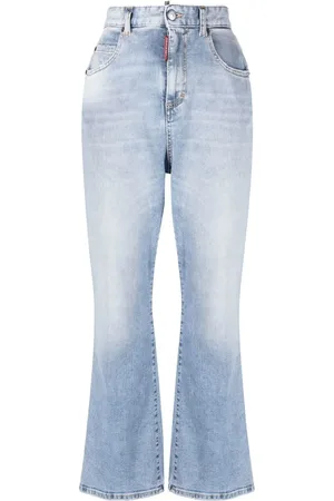 Dsquared2 Højtaljede cropped jeans med svaj