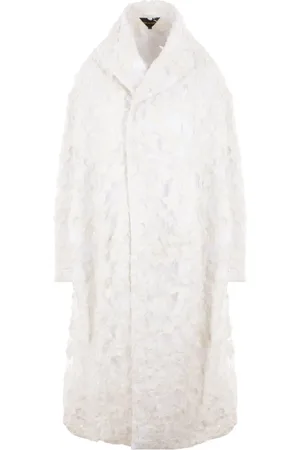 Comme des Garçons Lang frakke med slitageeffekt
