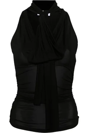 BLUMARINE Jerseytop med ruche-detalje