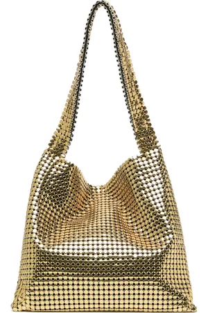Paco rabanne Pixel skuldertaske med metallisk finish