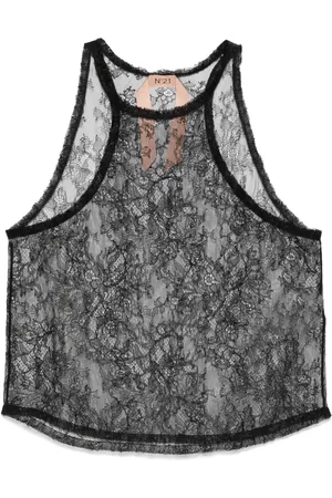 Nº21 Tanktop i blomstret blonde