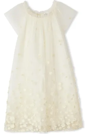BONPOINT Charlotte kjole med blomster-broderi
