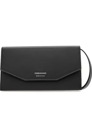 Salvatore Ferragamo Compact crossbody-taske i læder