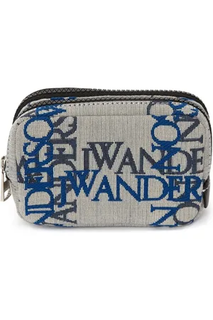 J.W.Anderson Pouch-taske i jacquard med lynlås og logo