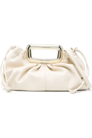 Maje Clutch med metallisk håndtag