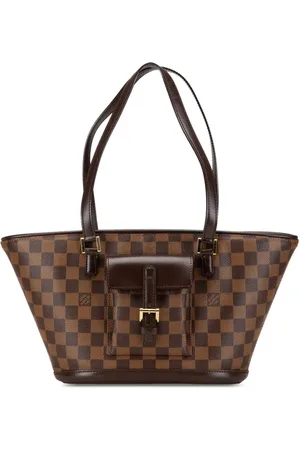 LOUIS VUITTON 2003 Damier Ebene Manosque PM skuldertaske