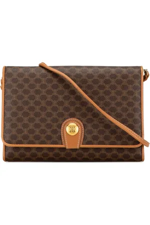 Céline Macadam crossbody-taske i behandlet kanvas fra 2007