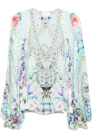 Camilla Bluse med V-hals